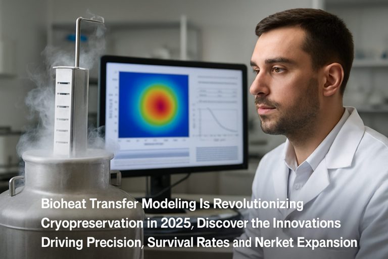 Kā bioheat pārvades modelēšana revolūcionizē kriopreservāciju 2025. gadā: Atklājiet inovācijas, kas veicina precizitāti, izdzīvošanas likmes un tirgus paplašināšanos nākamo 5 gadu laikā